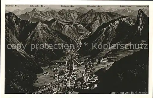 Kreuth Tegernsee Panorama mit bayer Alpen Kat. Kreuth