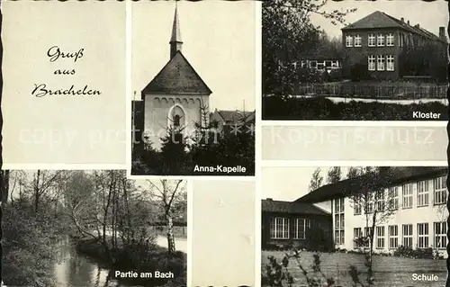 Brachelen Annakapelle Kloster Bachpartie Schule Kat. Hueckelhoven