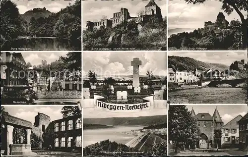 Nideggen Eifel Burg Nideggen Burghof Ruhrtalsperre Monschau Heimbach Duerener Tor Kat. Nideggen