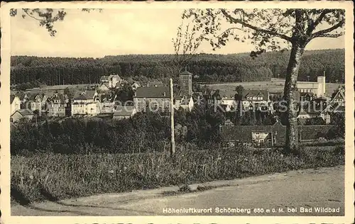 Schoemberg Schwarzwald Ortsansicht Kat. Schoemberg