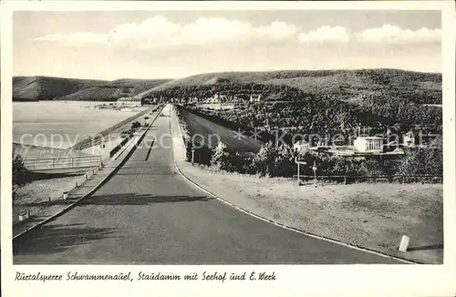 Heimbach Eifel Rurtalsperre Schwammenauel Staudamm Seehof E Werk Kat. Heimbach