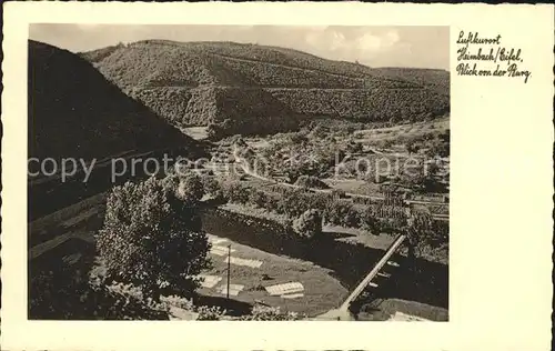 Heimbach Eifel Blick von der Burg Kat. Heimbach