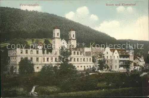 Frauenalb Ruine und Klosterhof Kat. Marxzell