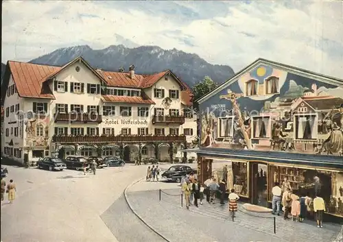 Oberammergau Hotel Wittelsbach Fresko Das Geluebde Kat. Oberammergau