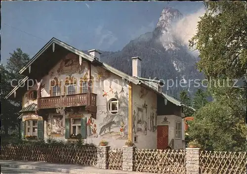 Oberammergau Rotkaeppchenhaus Kat. Oberammergau