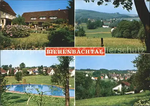 hf36022 Bierenbachtal Erholungsheim Swimmingpool Ortsblick Kategorie. Nuembrecht Alte Ansichtskarten
