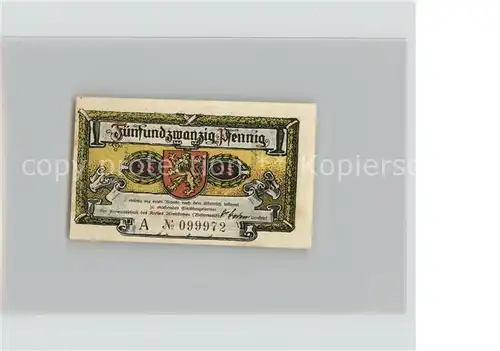 Altenkirchen Westerwald Fuenfundzwanzig Pfennig Kat. Altenkirchen (Westerwald)