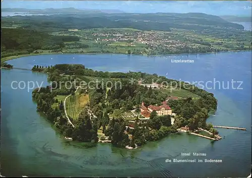 Insel Mainau Fliegeraufnahme Blumeninsel Kat. Konstanz