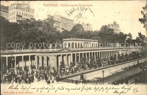 Karlsbad Eger Muehlbrunen-Colonnade / Karlovy Vary /