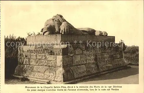 Paris Monument de la Chapelle Sainte Fine Kat. Paris