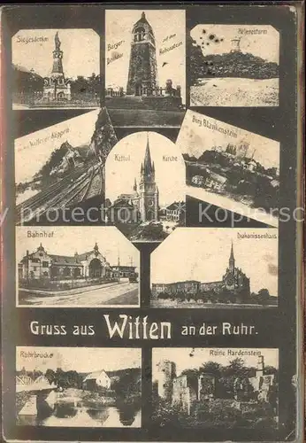 Witten Ruhr Burg Blankenstein Bergen Denkmal Ruien Hardenstein / Witten Ruhr /Ennepe-Ruhr-Kreis LKR