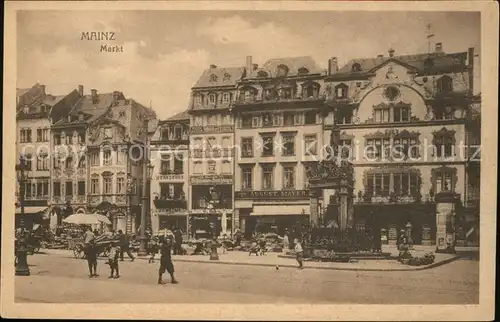 Mainz Rhein Markt mit div.Geschaeften / Mainz Rhein /Mainz Stadtkreis