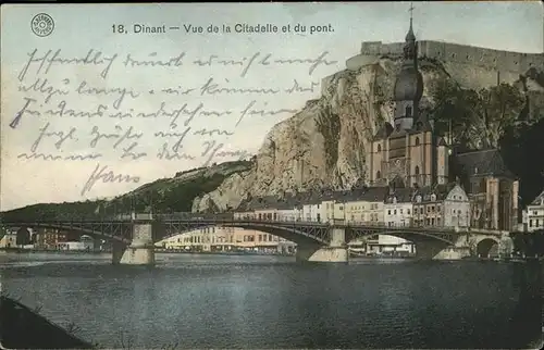 Dinant Namur Vue de la Citadelle et du pont Feldpost