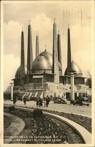 aw00921 Bruxelles Bruessel Pavillon Catholique, Kirche Kategorie.  Alte Ansichtskarten