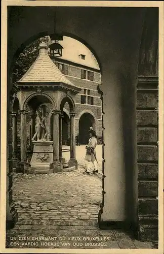 aw00930 Bruxelles Bruessel Brunnen 1935 Kategorie.  Alte Ansichtskarten