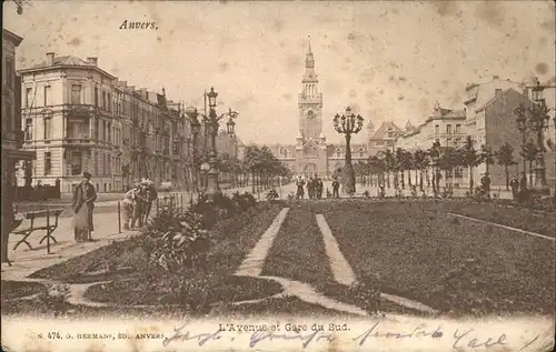 Anvers Antwerpen Avenue et Gare du Sud
