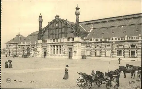 Malines Mechelen Flandre Le Gare, Pferdekutschen, Pferde / Mechelen /Antwerpen