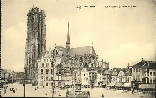 Malines Mechelen Flandre Cathedrale Saint-Rombaut / Mechelen /Antwerpen