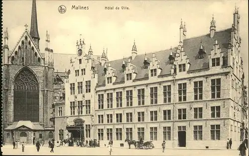 Malines Mechelen Flandre Hotel de Ville, Pferdekutsche / Mechelen /Antwerpen