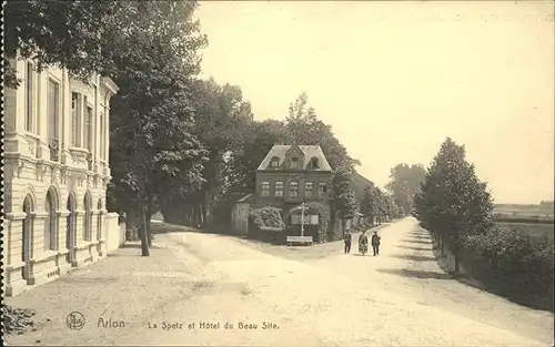 aw01330 Arlon Wallonie Spetz et Hotel du Beau Site, Feldpost Kategorie.  Alte Ansichtskarten