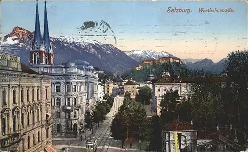 Salzburg Westbahnstrasse Strassenbahn