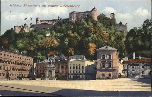 Salzburg Kapitelplatz Festung Hohensalzburg