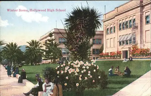 Hollywood California Winter Szenerie
Hollywood High School