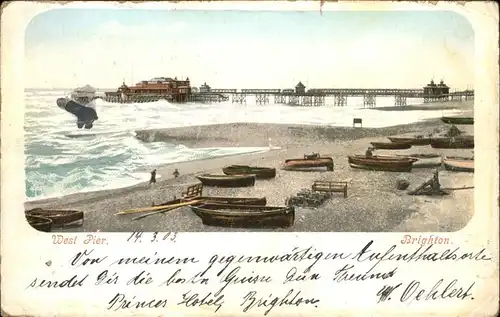 Brighton East Sussex West Pier Boot / Brighton East Sussex /