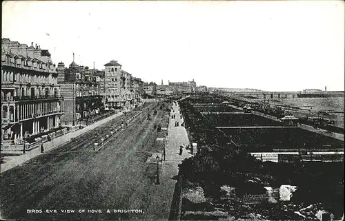 Brighton East Sussex Birds Eye of Hove / Brighton East Sussex /