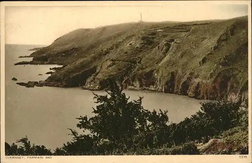 Guernsey Channel Islands Fermain Bay / Guernsey /