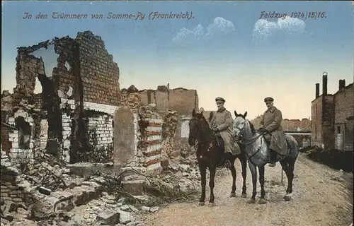 aw14264 Somme-Py-Tahure Feldzug 1914-1916 Kategorie. Sommepy-Tahure Alte Ansichtskarten