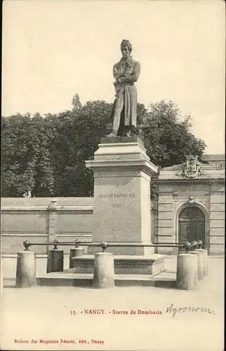 Nancy Lothringen Statue de Dombasle / Nancy /Arrond. de Nancy