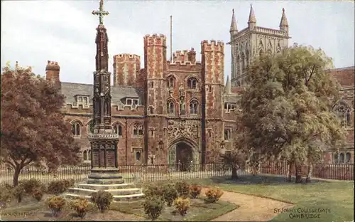 Cambridge Cambridgeshire St. John's College Gate / Cambridge /Cambridgeshire CC