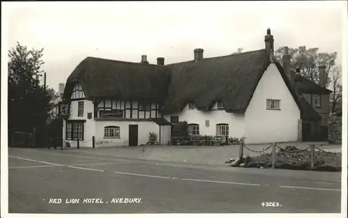 Avebury Wiltshire Red Lion Hotel Kat. West Wiltshire