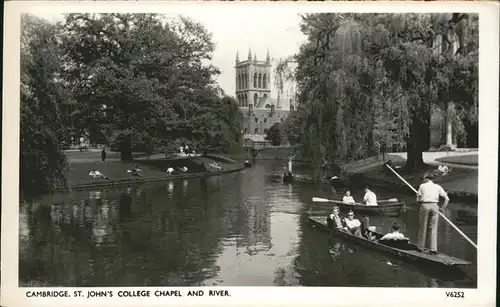 Cambridge Cambridgeshire St Johns College Chapel River Boot / Cambridge /Cambridgeshire CC