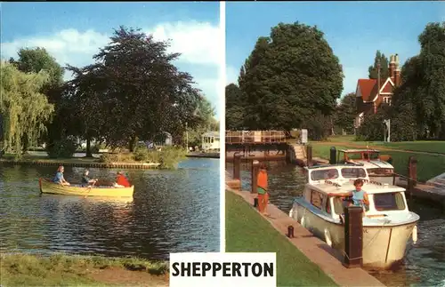 Shepperton On Thames Motorboote Boot