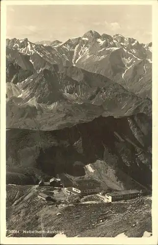 aw19606 Nebelhorn Nebelhorn-Ausblick Bergstation Edmund Probst Haus Kategorie. Oberstdorf Alte Ansichtskarten