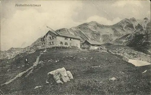 Nebelhorn Nebelhornhaus mit Nebelhorn