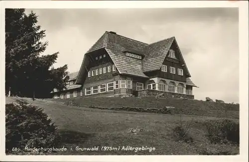 Hindenburgbaude Hindenburgbaude Grunwald Adlergebirge * /  /