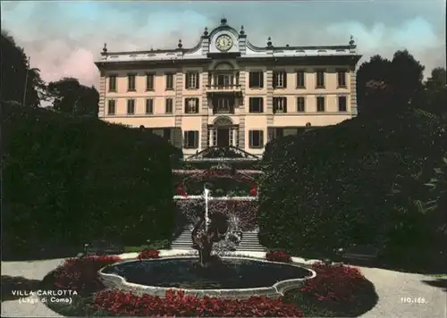 ca03036 Cernobbio Lago di Como Como Villa Carlotta Springbrunnen * Kategorie. Cernobi Alte Ansichtskarten