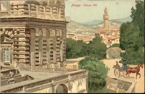 Firenze Palazzo Pitti Kutsche *