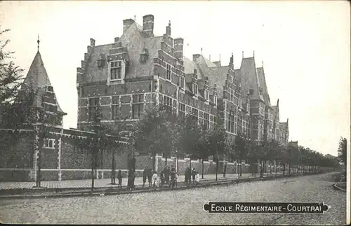 Courtrai Flandre Ecole Regimentaire / Kortrijk /