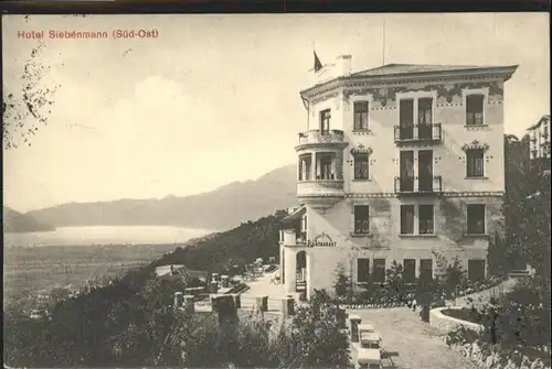 Zuerich [Stempelabschlag] Hotel Siebenmann / Zuerich /Bz. Zuerich City