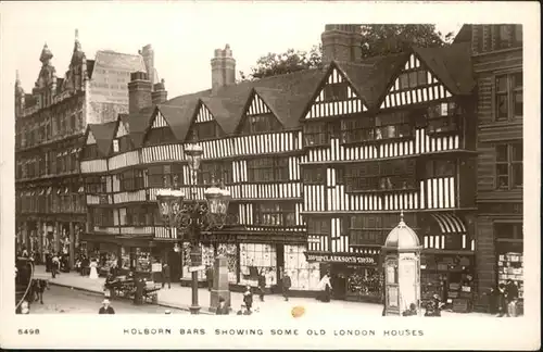 Holborn Bars Old London Houses / United Kingdom /