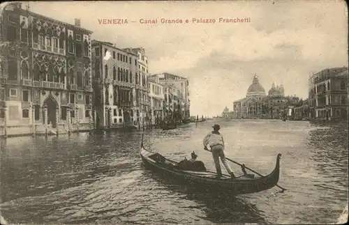 Venezia Venedig Canal Grande e Palazzo Franchetti /  /