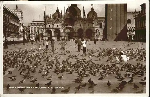 Venezia Venedig I Piccioni A S. Marco Tauben /  /