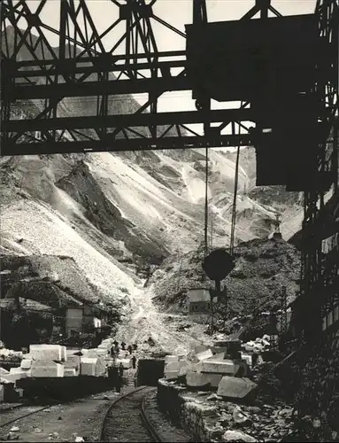 Carrara Richard Hess laut Stempel Bergarbeiter / Italien /