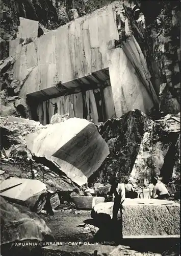 Carrara Cave de Marmo Bergarbeiter  / Italien /