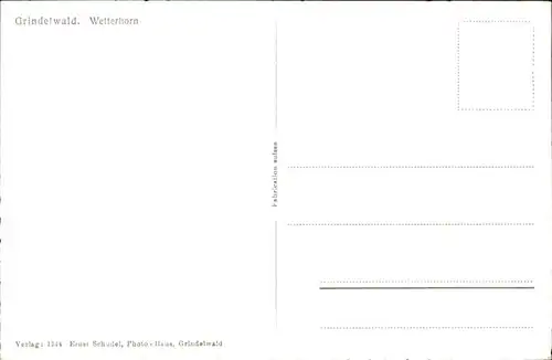 Grindelwald Wetterhorn / Grindelwald /Bz. Interlaken