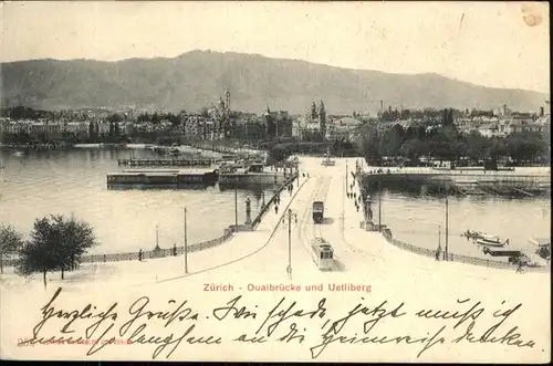 Zuerich Quaibruecke Uetliberg Strassenbahn  / Zuerich /Bz. Zuerich City